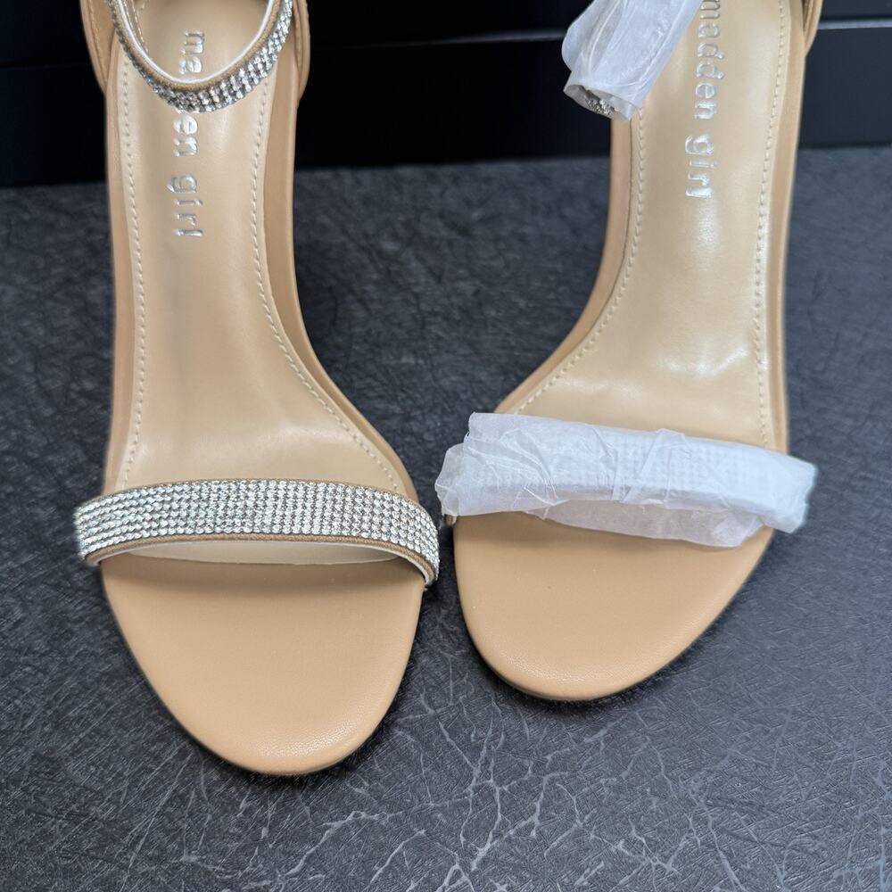 Madden Girl Strappy Rhinestone Stiletto Sandals Women’s Size 5.5M - Picture 7 of 11